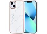 Uniq Accessory Custodia Posteriore In Tpu Per Iphone 13 E 14 - Marmo