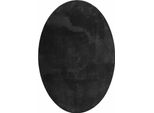 Tappeti Ovali Vidaxl Huarte Nero 160 X 230 Cm