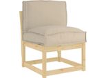 Vidaxl Cuscino Per Schienale Con Cuscino Taupe 50 X 40 X 12 Cm