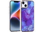 Uniq Accessory Custodia Posteriore In Tpu Per Iphone 14 E 13 - Viola Marmo