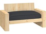 Vidaxl Cuscino Nero 120 X 80 X 12 Cm Tessuto Oxford