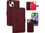 Uniq Accessory Custodia A Libro Per Iphone 14 E 13 - Portacarte - Rosso