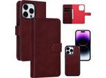 Uniq Accessory Custodia A Libro Per Iphone 14 Pro - Portacarte - Rosso