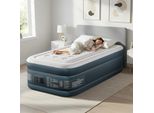 Fch Materasso Ad Aria 190X99X45Cm，Materasso Gonfiabile, Pompa Elettrica Incorporata, Con Morbido Piano Floccato, Per Il Campeggio, La Casa, Gli Ospiti