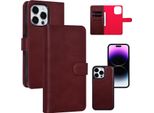 Uniq Accessory Custodia A Libro Per Iphone 14 Pro Max - Portacarte - Rosso