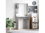 Maison Exclusive - Scrivania In Cemento Grigio 78,5 X 37 X 154,5 Cm Materiale Ligneo