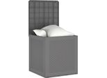 Vidaxl Contenitore Da Giardino Con Porta Grigio Chiaro 55 X 53 X 57 Cm Polipropilene
