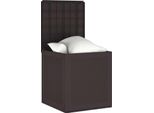 Vidaxl Contenitore Da Giardino Con Portaoggetti Marrone 55 X 53 X 57 Cm Polipropilene