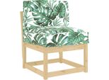 Vidaxl Cuscino Motivo Foglia 50 X 40 X 12 Cm Tessuto Oxford