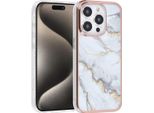 Uniq Accessory Iphone 15 Pro Copertura Posteriore In Tpu - Bianco Marmo