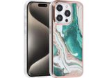 Uniq Accessory Iphone 15 Pro Copertura Posteriore In Tpu - Verde Marmo