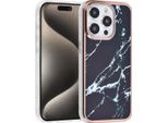 Uniq Accessory Iphone 15 Pro Copertura Posteriore In Tpu - Nero Marmo