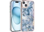Uniq Accessory Cover Posteriore In Tpu Per Iphone 15 E 14 Plus - Grigio Marmo