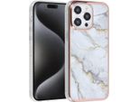 Uniq Accessory Iphone 15 Pro Max Copertura Posteriore In Tpu - Bianco Marmo