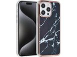 Uniq Accessory Iphone 15 Pro Max Copertura Posteriore In Tpu - Nero Marmo