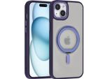 Uniq Accessory Custodia Posteriore Per Iphone 15 E 14 Plus - Supporto Ad Anello Magsafe Whiteh - Viola