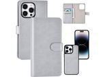 Uniq Accessory Custodia A Libro Per Iphone 14 Pro Max - Portacarte - Grigio