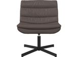 Vidaxl Sedia Girevole Marrone 63 X 75 X 76 Cmpoliuretanolucido