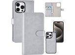 Uniq Accessory Custodia A Libro Per Iphone 15 Pro Max - Portacarte - Grigio