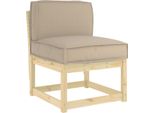 Vidaxl Cuscino Taupe 60 X 40 X 12 Cm Tessuto Oxford