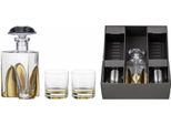 Eisch Whisky Geschenkset Gentleman Gold 3-Tlg., 2 Becher Mit Karaffe, Kristallglas, Gold, 86577499