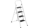 Yuenfong Scala A Gradini Pieghevole 4 Gradini Scala A Gradini Pieghevole Sgabello Scala A Gradini Scala Domestica Con Pedale Antiscivolo Scala A Gradini Multifunzionale Capacità Di Carico 150Kg