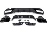 Diffusore Del Paraurti Posteriore Deluxe - Per Mercedes Classe E W212 (2014-2016) - Stile Amg E63 - Nero Lucido - Accessori Auto