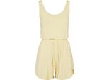 Urban Classics Donna - Tuta Corta Modal Gelb - S