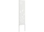 Vidaxl Schermo Privacy Da Giardino In Tela Bianca 32 X 140 Cm