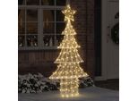 Vidaxl Albero Di Natale Con 240 Led Bianco Caldo 150 Cm Acrilico