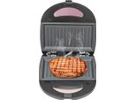 Ferro Per Waffel, Potenza 750W, Tensione 220-240V, Materiale Acciaio Inox E Abs, 6 Coppie Di Stampi, Opzioni Di Cottura Versatili