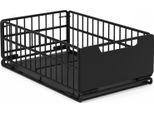 Organizzatore Per Armadi Estraibili, Struttura Robusta, Facile Da Installare, Nero-A, Larghezza 25 Cm