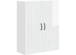 Vidaxl Armadio Da Cucina Bianco Lucido 80 X 31 X 100 Cm Materiale A Base Di Legno