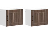 Syfax™ Mobile Da Cucina 2 Pcs Rovere Marrone 50 X 31 X 40 Cm