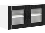 Syfax™ Mobile Da Cucina Rovere Nero 80 X 31 X 40 Cm Legno Multistrato