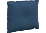 Vidaxl Cuscino Per Lo Schienale Blu 60 X 19 X 50 Cm In Tessuto