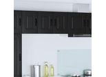 Vidaxl Mobiletto Da Cucina Con Ripiano Nero 30 X 31 X 40 Cm Materiale In Legno