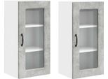 Syfax™ Mobile Da Cucina Kalmar 2 Pcs Grigio Cemento 40 X 31 X 80 Cm