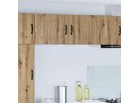 Vidaxl Armadio Da Cucina 2 Pezzi Rovere Artisan 50 X 31 X 40 Cm Materiale A Base Di Legno