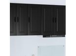 Vidaxl Armadio Da Cucina Con Ripiano Nero 40 X 31 X 80 Cm Materiale A Base Di Legno