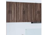 Vidaxl Mobiletto Da Cucina Marrone Aspetto Rovere 30 X 31 X 80 Cm Materiale A Base Di Legno