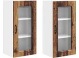 Syfax™ Mobile Da Cucina Kalmar 2 Pcs Legno Vecchio 40 X 31 X 80 Cm