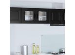 Vidaxl Armadio Da Cucina Con Ripiano Nero 80 X 31 X 40 Cm Materiale A Base Di Legno