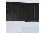 Vidaxl Armadio Da Cucina Con Ripiano Nero 50 X 31 X 80 Cm Materiale A Base Di Legno