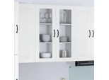 Vidaxl Armadio Da Parete Per Cucina Bianco Lucido 80 X 31 X 100 Cm Materiale A Base Di Legno