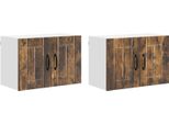 Vidaxl Pensili Da Cucina 2 Pezzi Rovere Fumé 60 X 31 X 40 Cm