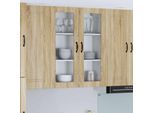 Vidaxl Armadio Da Parete Per Cucina Rovere Sonoma 80 X 31 X 100 Cm Materiale A Base Di Legno