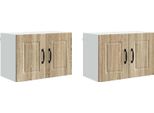 Vidaxl Armadio Da Cucina 2 Pezzi Rovere Sonoma 60 X 31 X 40 Cm Materiale In Legno
