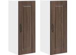 Syfax™ Mobile Da Cucina Con Porta 2 Pcs Rovere Marrone 30 X 31 X 80 Cm