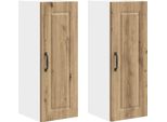 Syfax™ Mobile Da Cucina 2 Pcs Rovere Artigianale 30 X 31 X 80 Cm